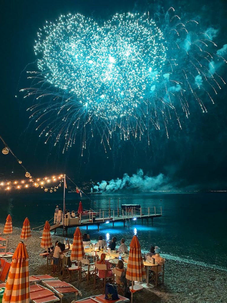 Bagni Sirena - Vista dalla veranda sui fuochi d'artificio