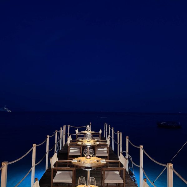 Bagni Sirena_Cena privata sul pontile immerso nel mare di Santa Margherita ligure