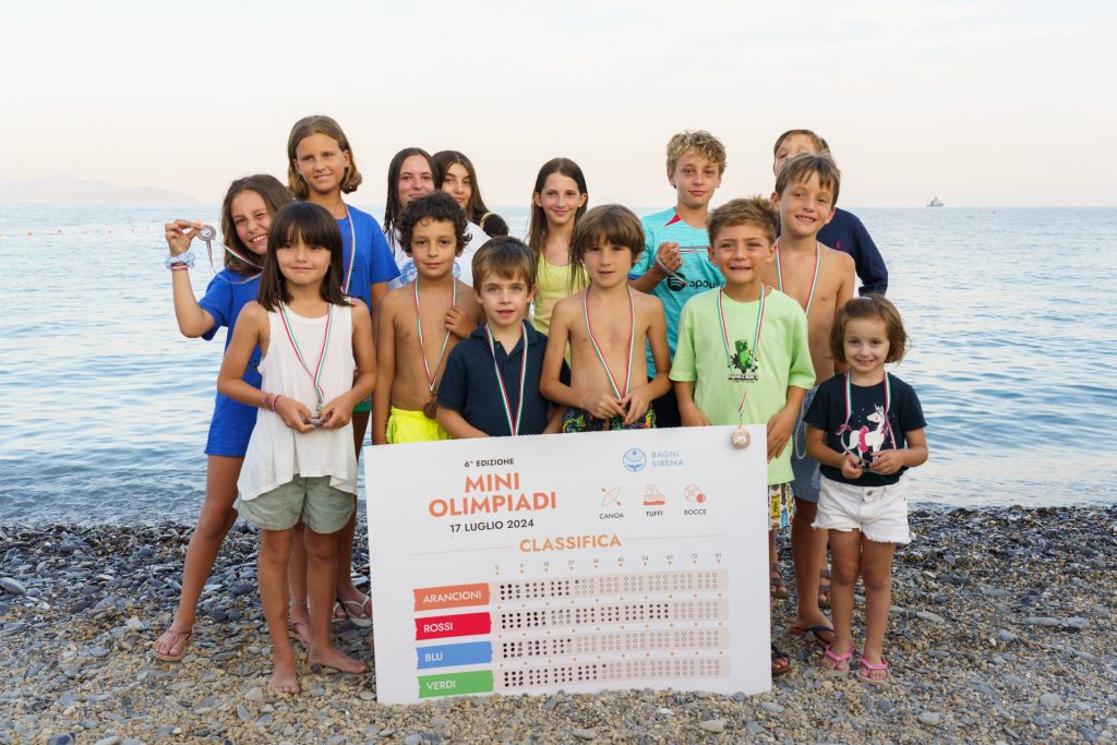 Bagni Sirena-Vincitori mini olimpiadi